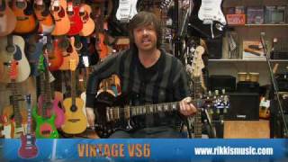 Vintage VS6 Electric Guitar Review by Rikkis Music Shop Edinburgh [upl. by Richers]