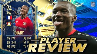 94 TEAM OF THE SEASON DIABY PLAYER REVIEW  TOTS  FIFA 23 Ultimate Team [upl. by Kemme]