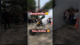 superbike bmws1000rr zx10r sound viralvideo burnout publicreaction [upl. by Yelkcub721]