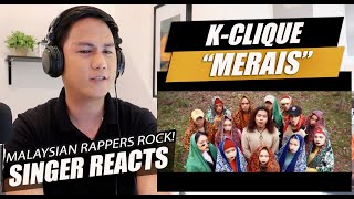 KCLIQUE  MERAIS OFFICIAL MV  SINGER REACTION [upl. by Eimrots485]