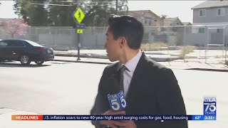 KTLA live shot on hitandrun interrupted by car wreck [upl. by Vorfeld]