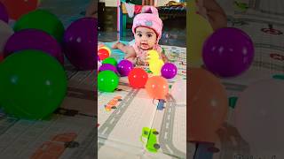 ✨️❣️Playing with colourful balls❣️✨️ THEJASHREE trending cutebaby viralshort Thejasanbu28 [upl. by Brecher]