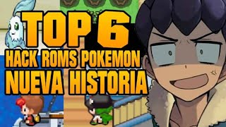 TOP 6 HACK ROMS POKÉMON con NUEVA HISTORIA y REGIÓN GBA 2024 [upl. by Piper]