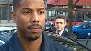 Michael B Jordan  Paris 21 january 2016 Fashion Week  show Vuitton  Creed [upl. by Samantha872]