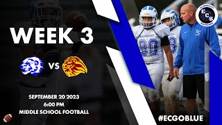 ECS MS Football Week Three  Ellwood City vs New Brighton 092023  600 PM [upl. by Amo253]