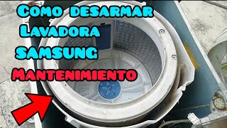 COMO desarmar lavadora SAMSUNG limpieza y mantenimiento [upl. by Elleron674]