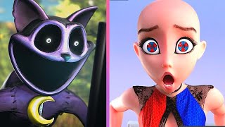 Catnap React to INSIDE OUT 2 and DIGITAL CIRCUS Animations  IntensaMente 2  TikTok Funny Videos [upl. by Gough]