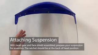 Simple Guide for Assembling Bison Lifes Safety Headgear with Clear Polycarbonate Face Shield [upl. by Kerman]