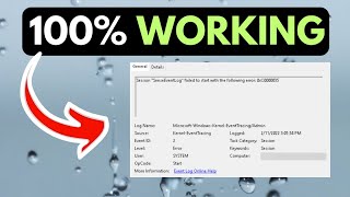 Kernel Event Tracing Error 0XC0000035 On Windows 11 FIXED [upl. by Nolly]
