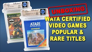 UNBOXING WATA Graded Video Games  PS1 XBOX amp Super Rare Atari [upl. by Aleetha]