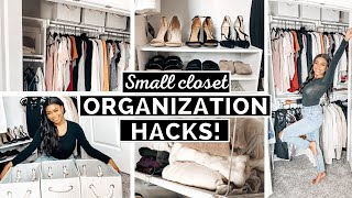 10 Small Closet Organization Hacks That Will TRANSFORM Your Space [upl. by Akienahs714]