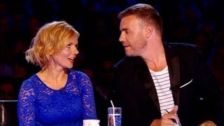 FIGHT Watch Geri VS Gary in the battle of the bands  The X Factor UK 2012 [upl. by Atiuqahs]