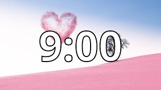 9 Minutes Timer with Music  Valentines Day Timer [upl. by Berte]