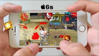 Iphone 6s Free Fire Gameplay  MACRO 32gb 🔥Settings HUD [upl. by Fosque]