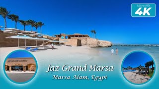 Jaz Grand Marsa  Marsa Alam Egypt   4K Full Resort Walk Around 2024 [upl. by Itsyrk]