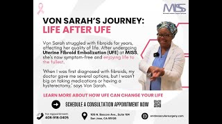 Von Sarahs Fibroid Journey Uterine Fibroid EmbolizationUFE [upl. by Ravi124]