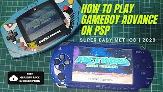 PSP Play Gameboy Advance on PSP  Super Easy  GBA PSP Tutorial ✅ [upl. by Ennayelhsa]