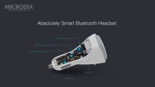 MICRODIA airoblue C3  True Wireless Stereo Bluetooth Headset and Car Charger [upl. by Topping582]