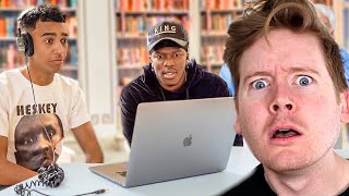 Niko Blasting EMBARRASSING Voicemails In Library With KSI REACTION [upl. by Lightman118]