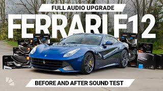 Ferrari F12 Audio Upgrade and Custom Subwoofer Installation [upl. by Athey]