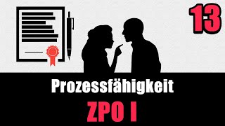 Prozessfähigkeit §§ 51 52 ZPO  ZPO I 13 [upl. by Cox]