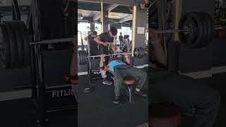 Bench press 95kg youtubeshorts motivation sandeepfitness807 sandeepme12 [upl. by Arais]