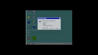 Deleting system32 in Windows 98 [upl. by Olvan28]