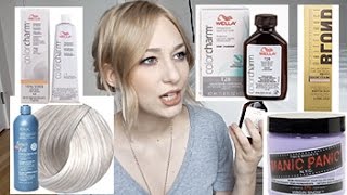 ABOUT BLONDE TONERS  Wella Manic Panic Redken amp more  MY EXPERIENCES amp FAVS [upl. by Jake]