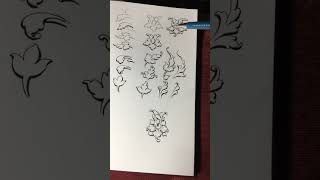 Elements amp Shading acanthus drawing filigree tattoo doodle calligraphy painting engraving [upl. by Llenoil]