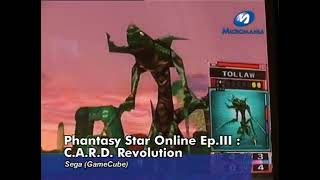 Phantasy Star Online Episode III CARD Revolution preview GameCube  DVD Micromania E3 2003 [upl. by Ahtan]