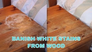 Iron out white water stains from wooden furniture [upl. by Olnton484]