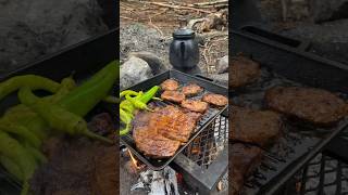 Kampta akşam yemeği 🏕️🥩 kamp doğa kamping camping [upl. by Bertrand]