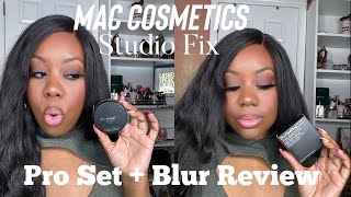 New MAC Studio Fix Pro Set  Blur Setting Powder Review  Allurebyash [upl. by Samson]