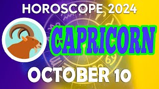 🥰💕 LOVE KNOWS AT YOUR DOOR 🥰💖daily horoscope 👀 horoscope FOR TODAY capricorn OCTOBER 10 2024 ♑️💚 [upl. by Edee]