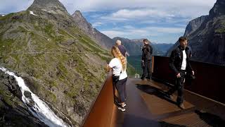 Wasserfall Stigfossen  Trollstigen Norwegen [upl. by Guillaume480]