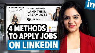 How to find jobs on LinkedIn  4 Methods to apply for jobs on LinkedIn  LinkedIn job search tips [upl. by Mariann]