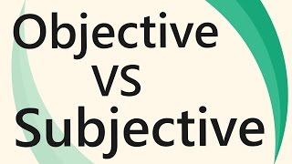 Differences between Objective and Subjective  Business Terms amp videos  SimplyInfonet [upl. by Dave]