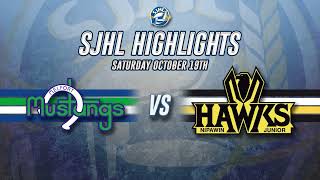 HIGHLIGHTS Melfort Mustangs  Nipawin Hawks Oct 19 2024 [upl. by Tempest]