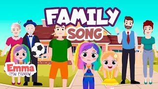 Family song in English  Mom Dad Grandpa Grandma Grandpa Brother Sister  Learning english [upl. by Scott]