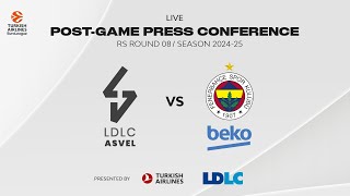 Press conference LDLC ASVEL vs Fenerbahçe Beko [upl. by Alorac]