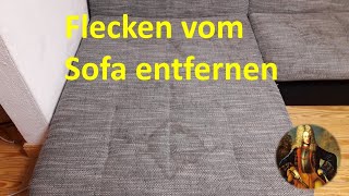 Flecken vom Sofa entfernen  Couch sieht wieder aus wie neu [upl. by Dhruv]