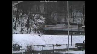 Amtrak P050 The Cardinal at Kanawha Falls WVa in March 1992 [upl. by Anyotal]