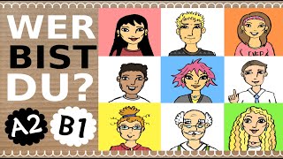 Deutsch A2  B1 16 Persönlichkeiten  Charaktereigenschaften  German lesson personalities [upl. by Saitam92]