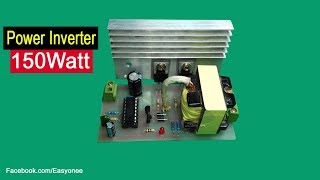 how to make inverter 150 Watt 12v to 220v using TL494 [upl. by Jeffie]