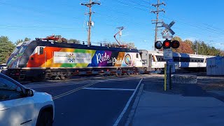 White Road level crossing Shrewsbury NJ [upl. by Nohsed755]