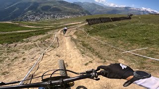 IXS DOWNHILL CUP  Les 2 Alpes  Track Preview 💨 [upl. by Akenot965]