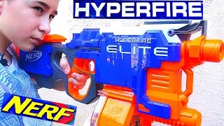 Nerf NStrike Elite HyperFire Blaster with RobertAndre [upl. by Einahets]