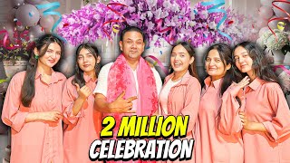 2 Million ki Celebration 🎉🥳Ghar Ko Decor Kardia😍Pink Day💕Sistrology [upl. by Aciraj]