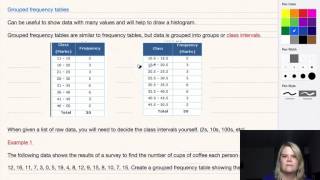 Grouped frequency tables [upl. by Intyrb]