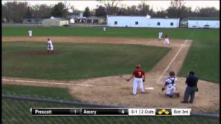 Varsity Baseball  Prescott vs Amery Game 2 [upl. by Lussi]